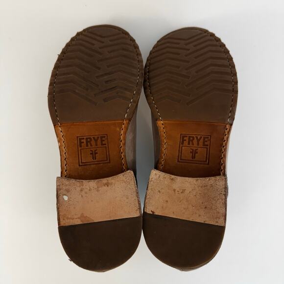 FRYE Veronica Seam Short Ankle Booties Double Zip Boots Light Brown Fawn 8M - Picture 8 of 13